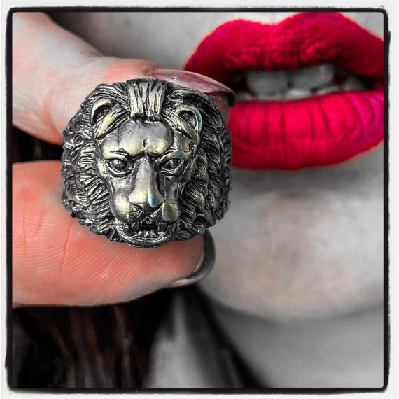 Lion Ring Silver Lion Ring Gold Lion Ring Sterling Silver Lion Ring Luxury Lion Ring Handmade Lion Ring Sterling Silver Lion Ring Jewelry