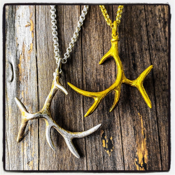 Antler Pendant Antler Necklace Antlers Pendant Antlers Necklace Deer Antlers Pendant Deer Antlers Necklace Moose Antlers Elk Antler Necklace