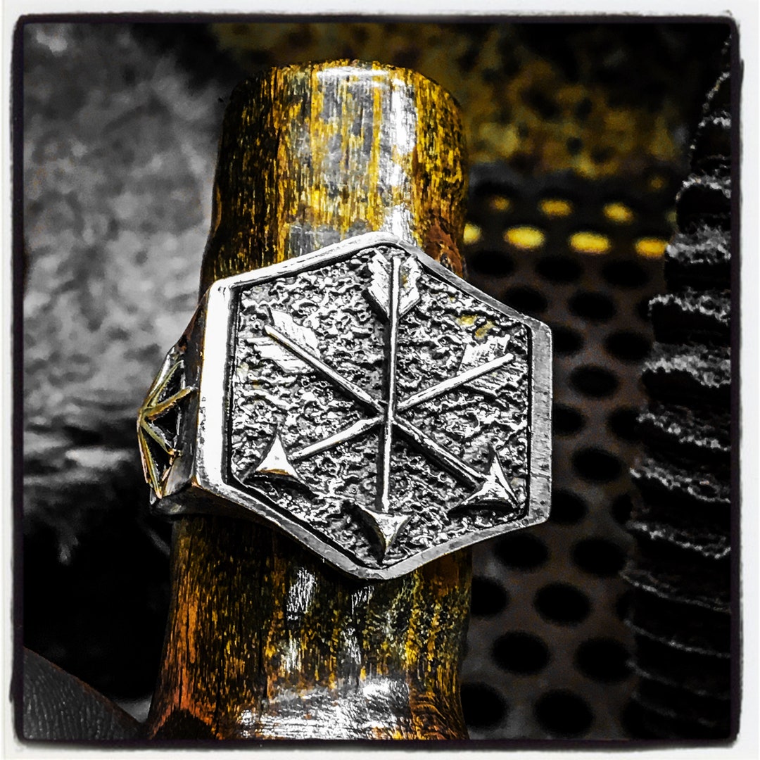 Arrows Ring Hunter Ring Archers Ring Medieval Ring Archery Ring