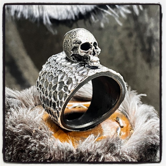 Sterling Silver Skull Ring Luxury Skull Ring Gold Skull Ring Silver Skull Ring Memento Mori Skull Ring Ring with Skull Ring with Skulls