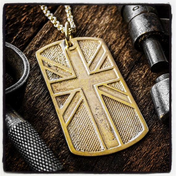 Personalized Dog Tag Custom Jewelry Personalized Jewelry Custom Dog Tag Identification Pendant Identity Necklace Union Jack Jewelry Dog Tags