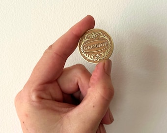 Couples Decision Coin Handcrafted Brass with Deep Engraving Quality Gift Anniversary