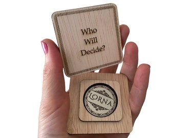 Decision Coin Challenge Coin Custom Laser Engraved Couples Gift