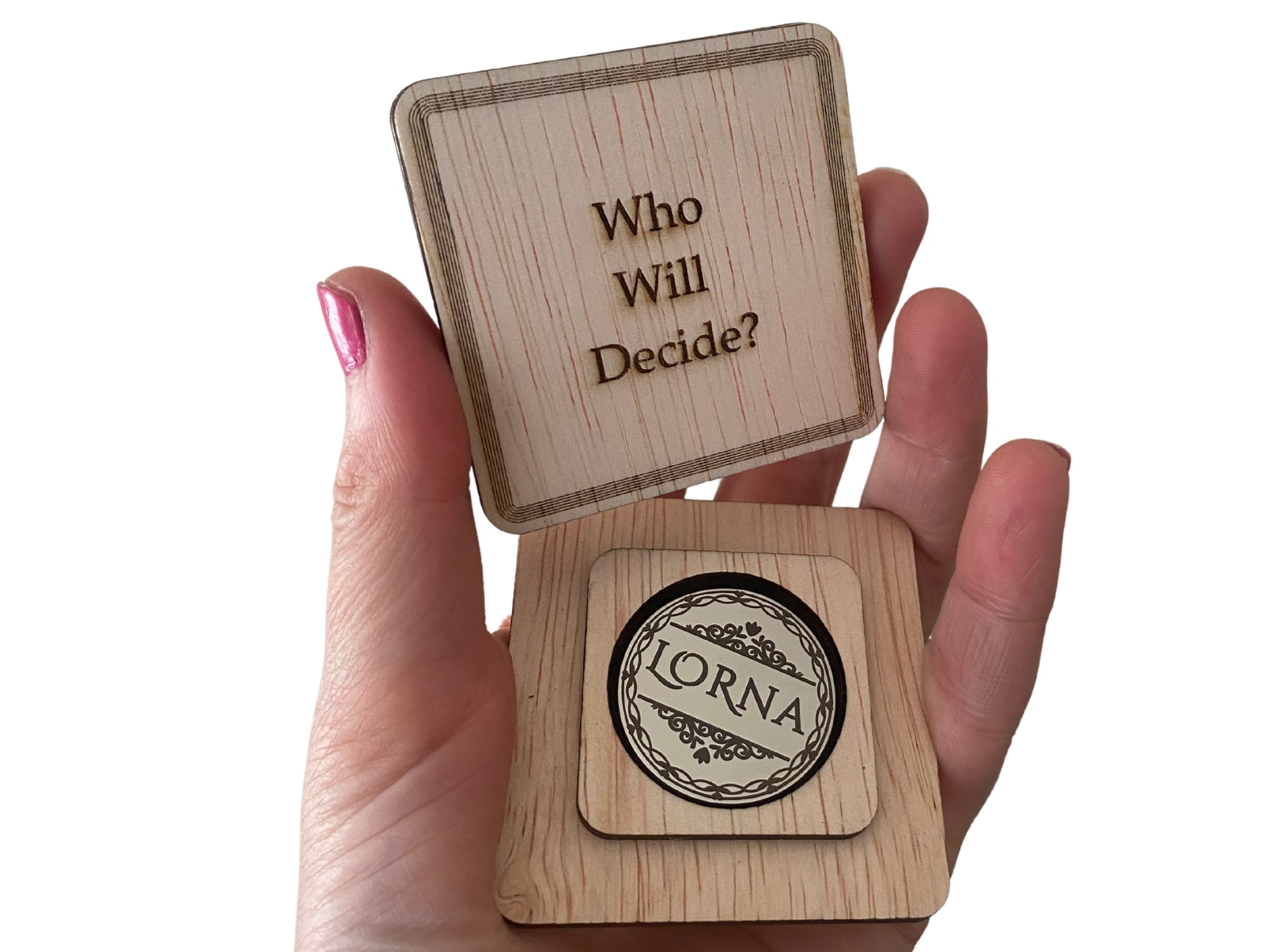 Personalized Laser-Engraved Decision Coin: Heartfelt Gift for Couples, Weddings, Engagements & Anniversaries