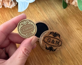 Couples Decision Coin Handcrafted Brass with Deep Engraving Quality Gift Anniversary