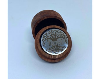 Entscheidungsmünze Challenge Coin Individuell Laser gravierte Paare Geschenk Hochzeit Verlobung Jahrestag Baum des Lebens