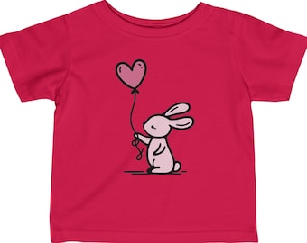 Infant Tee Bunny TShirt Toddler Bunny Baby T Animal Shirt Bunny T-Shirt for Infant Baby TShirt Infant Gift for Baby Toddler T