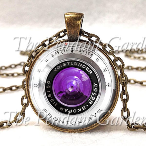 VINTAGE CAMERA LENS Pendant Camera Pendant Voigtlander Lens Photography Pendant Wedding Photographer Gift for Photographer Not Actual Lens