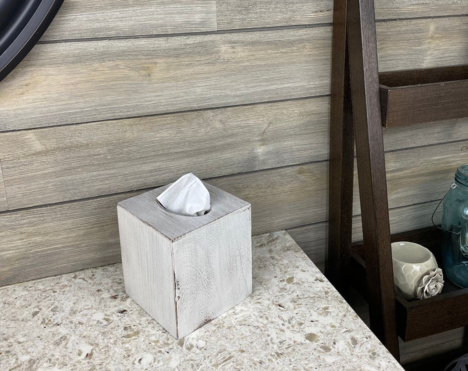 Featured listing image: Tissue box cover - rustic farmhouse