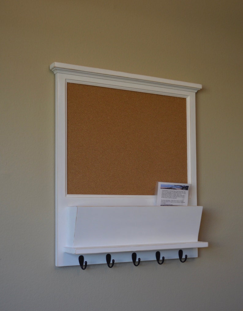 Cork bulletin Board Mail organizer Wall Organizer Etsy