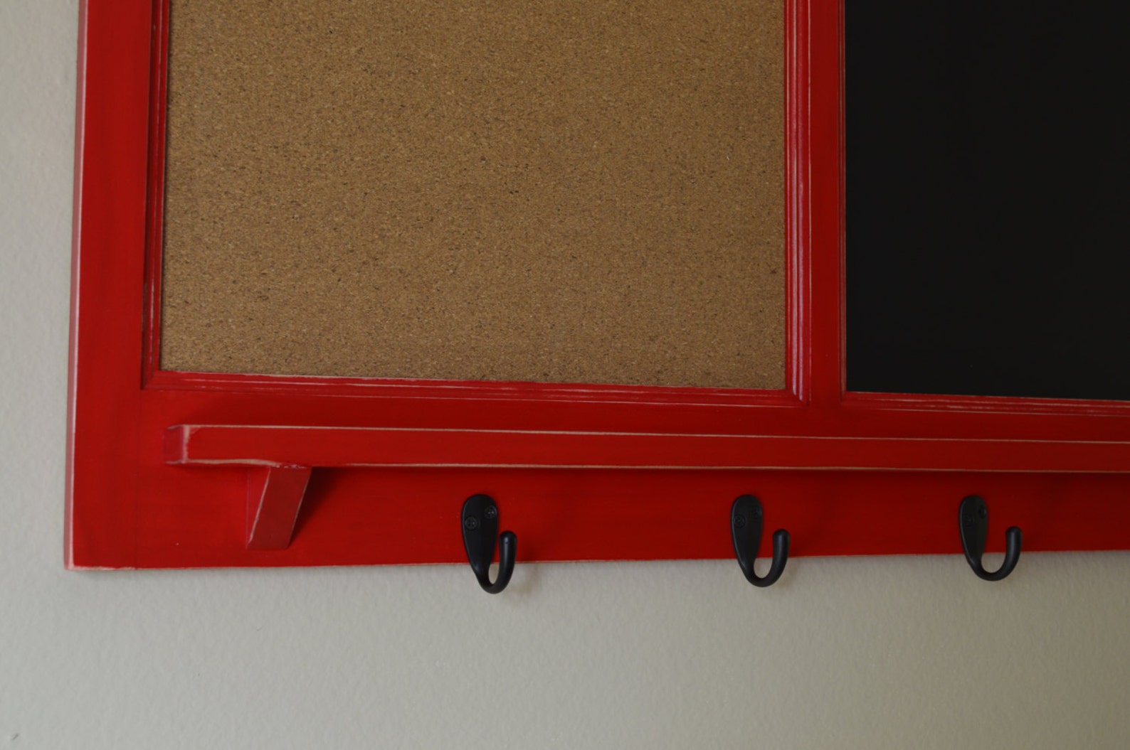 34 x 22.5 custom wall organizer cork & chalk board Etsy
