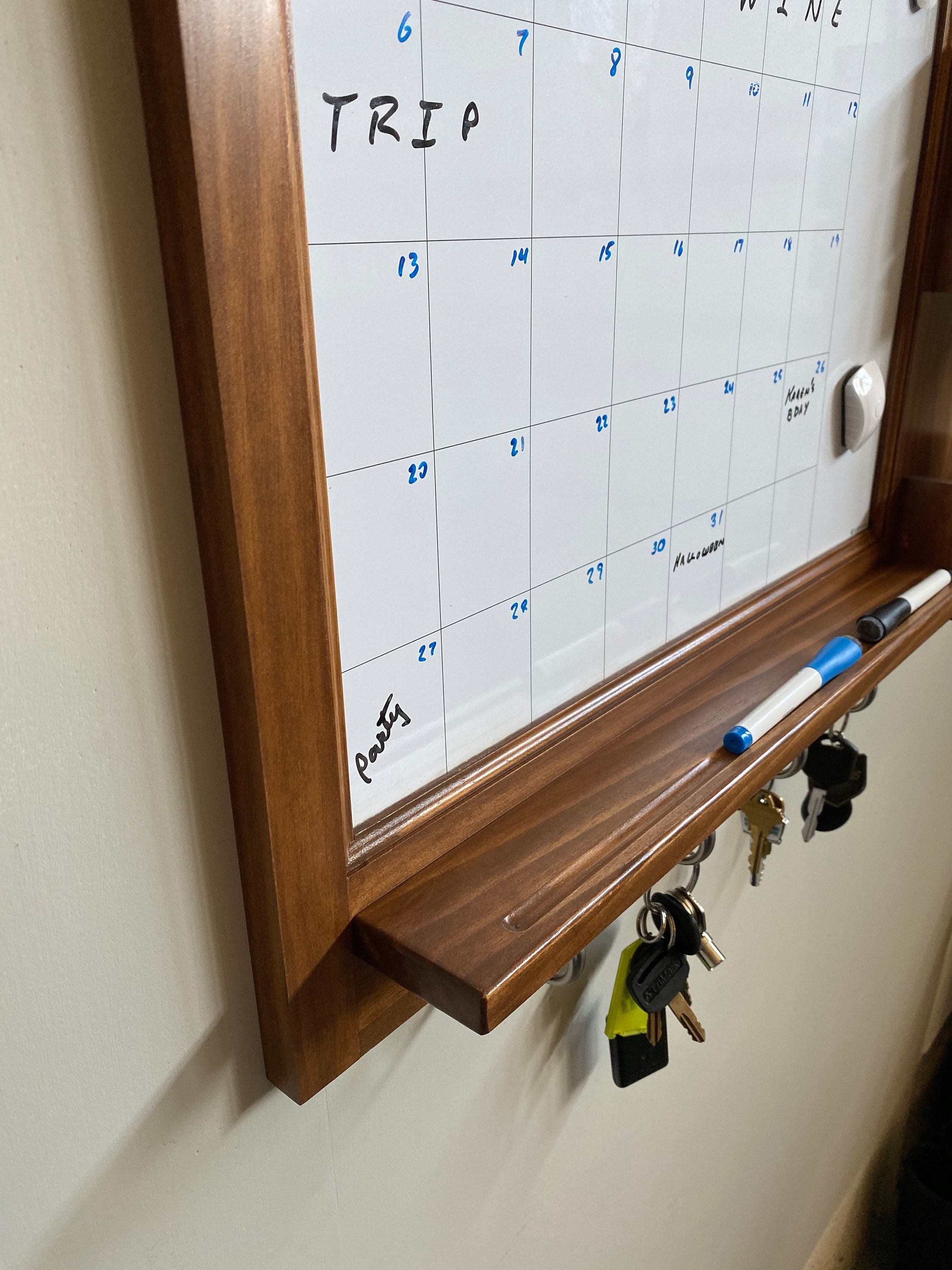 Dry Erase Calendar Wall Organizer Etsy