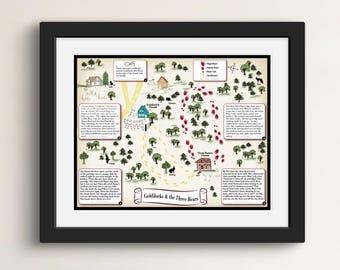 Goldilocks and the Three Bears - Fairy Tale Map