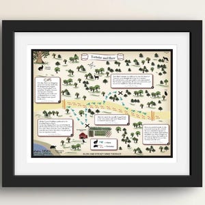 Tortoise and the Hare | Fairy Tale Map | fantasy map | fable