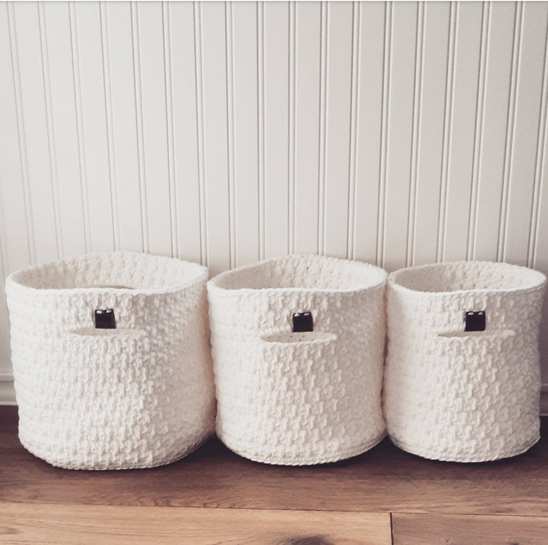 The Lakeside Nesting Basket Pattern,crochet pattern,crochet,crochet basket,digital download,pdf pattern,nesting basket,basket pattern image 2