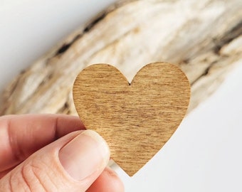 Wooden Heart Magnets/Set of 4 Magnets/Fridge Magnets/Office Accessories/Heart Magnet/Love Magnets/Girls Locker Decor/Home Decor/Valentines
