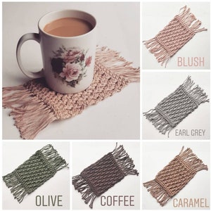 The Alpine Mug rug,Mini rug,coaster set,Mug rugs,crochet gift,cotton coasters,home accessories,tea,coffee,House warming gift,gift for her