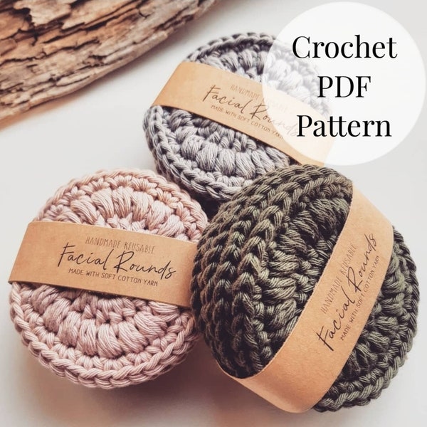 Eco-friendly Face Scrubbies Pattern,Crochet Pattern,Face Scrubbies pattern,Facial Round pattern,Scrubby Pattern,diy makeup wipes,scrubby pad