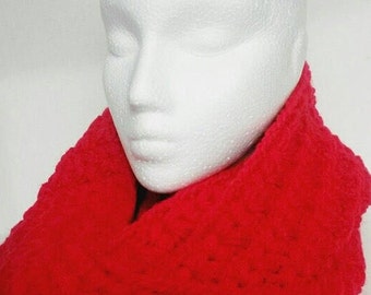Vibrant Red Infinity Scarf