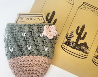 Cactus cozy Inserts-Downloadable PDF-Soda can display template-Diy printable packaging-Downloadable PDF-Beer can-Tags for handmade-packaging