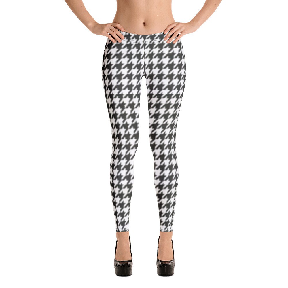 Stylish Houndstooth Leggings Yoga Pants - Etsy