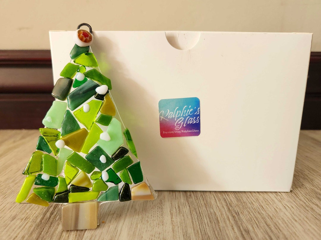 DIY Christmas Tree Ornament Craft Kit, DIY Glass Art Kit, Arts and