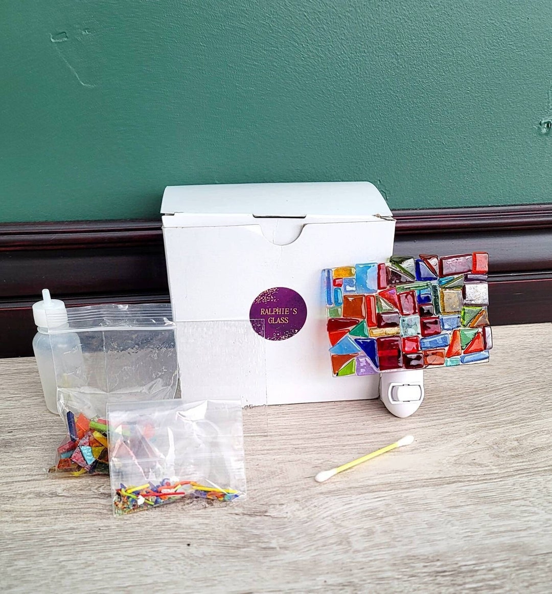 Fused Glass Kit, Craft Kit for Adult, Glass Art Kit, Glass Making
