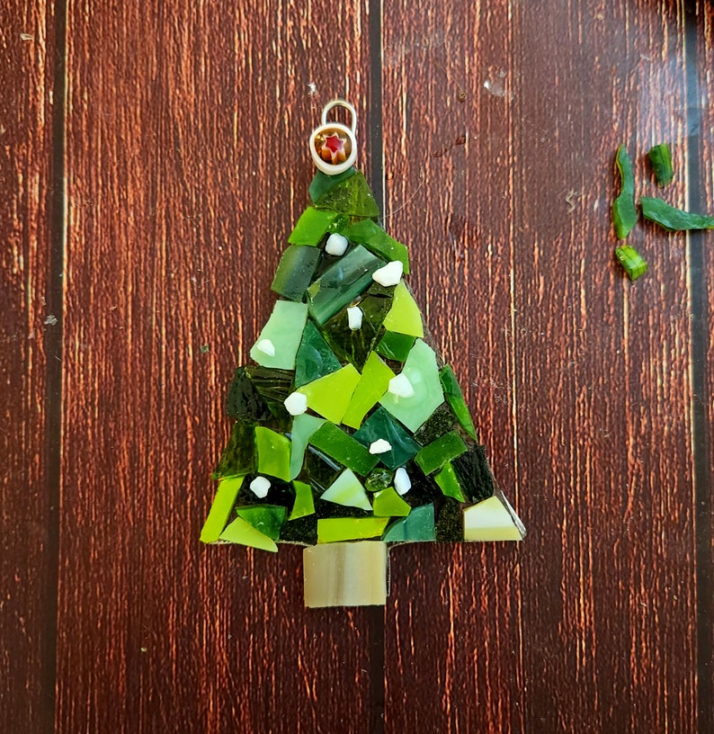 DIY Christmas Tree Ornament Craft Kit DIY Glass Art Kit Arts Etsy