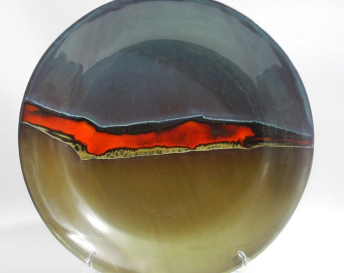 Large Bowl Shallow Ceramic Dish Decorative Display Plate Etsy