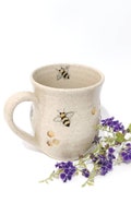 Bee Cup, Coffee Mug, Coffee Cup, Tea Mug, Bee Lovers ,Hand painted Ceramics - Pottery Bee Collection product logo