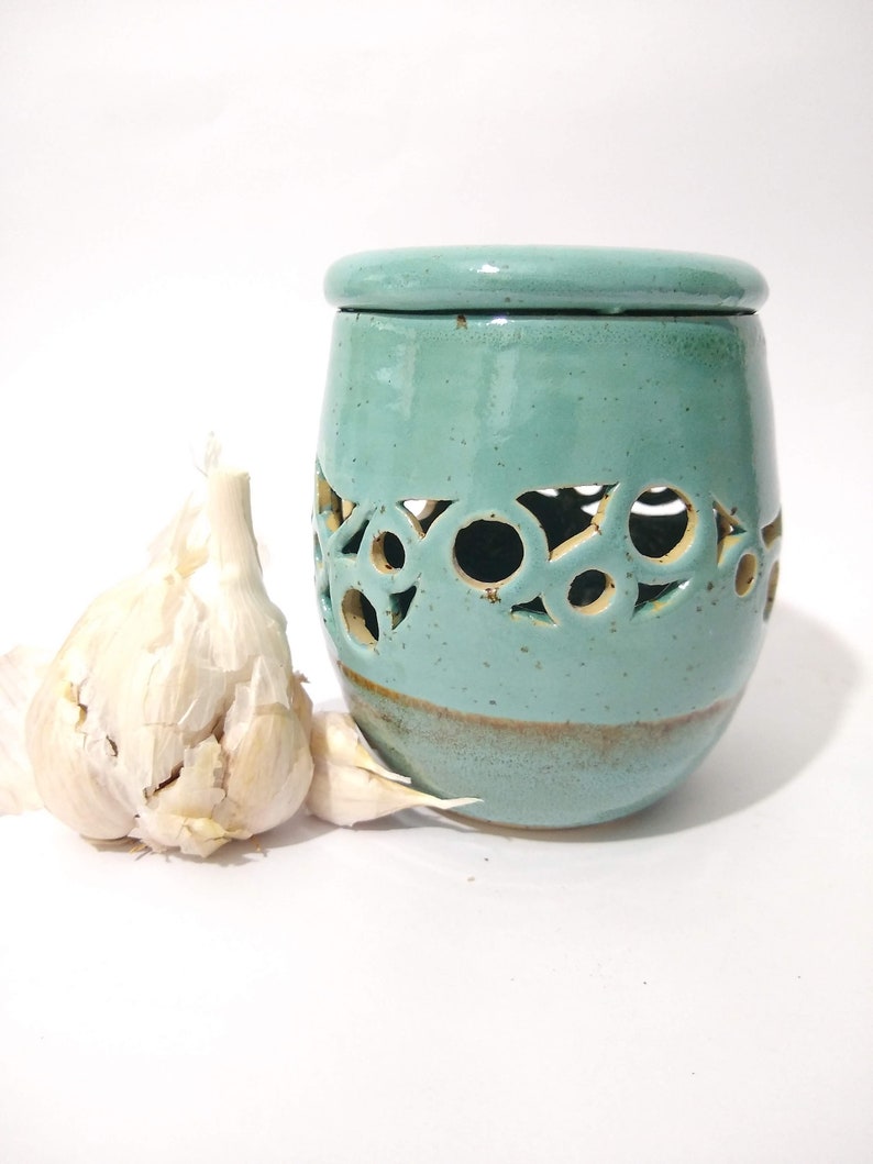 Garlic Keeper Garlic Storage Garlic Jar Garlic Storage Etsy