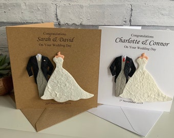 Personalised Wedding Card - Personalised Wedding Day Card - Couple, Mr & Mrs