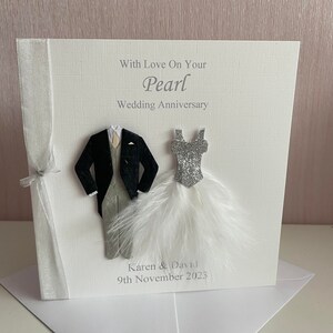 30th Pearl Anniversary Mom And Dad Card