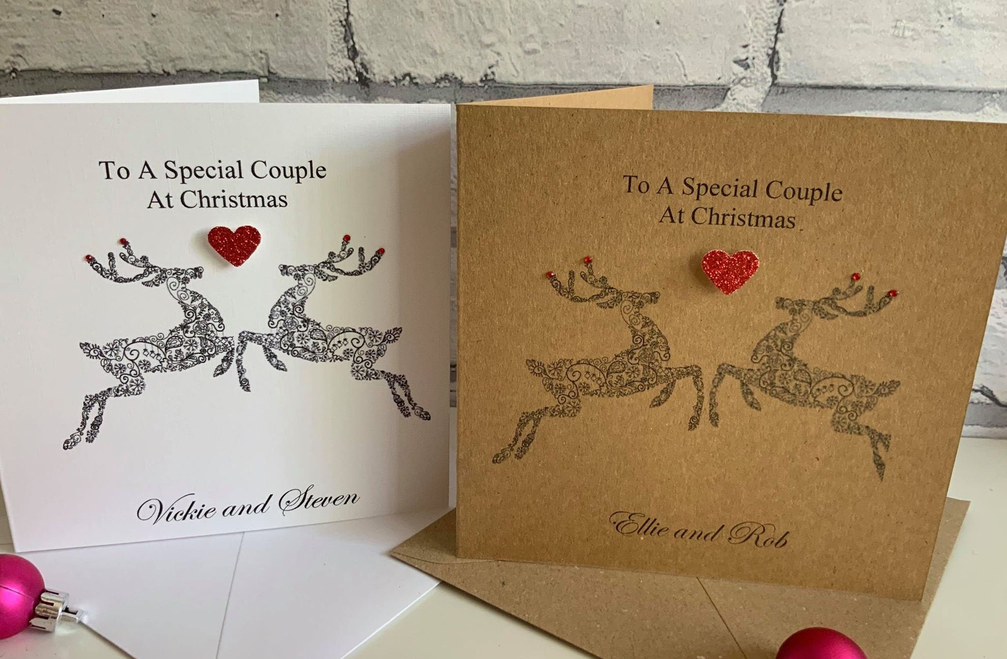 Personalised Christmas Card Special Couple Mum Dad Daughter | Etsy