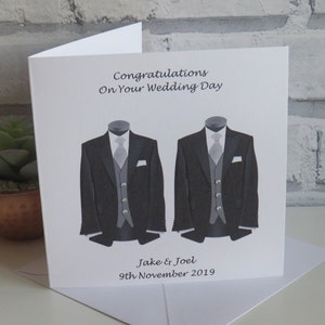 Carte de mariage gay personnalisée