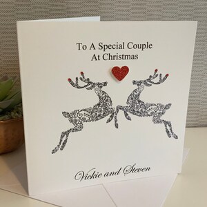 Personalised Christmas Card, Couple, Mum and Dad, Nana, Grandad, Grandma, Auntie, Uncle etc.