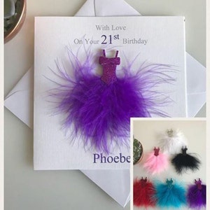 Carte d'anniversaire personnalisée pour fille, soeur, etc.