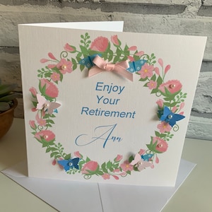 Personalised Retirement Card, Grandma, Mum, Aunty, Sister, Friend, Colleague, Nana, Mam