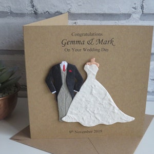Personalised Wedding Card Personalised Wedding Day Card Couple, Mr & Mrs image 7