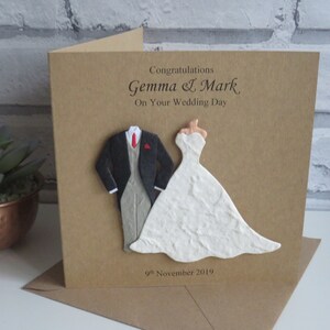 Personalised Wedding Card Personalised Wedding Day Card Couple, Mr & Mrs image 5