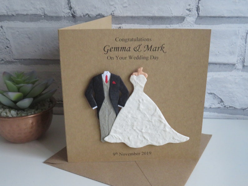 Personalised Wedding Card Personalised Wedding Day Card Couple, Mr & Mrs image 5