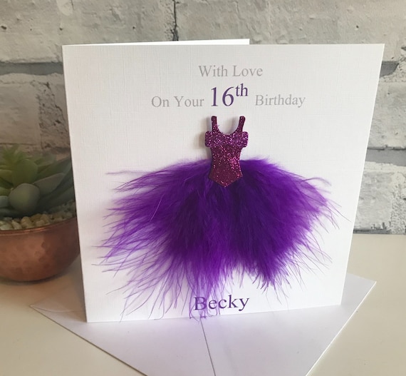PERSONALISED HANDMADE BIRTHDAY CARD 16TH 18TH 21ST DAUGHTER SISTER FRIEND ECT