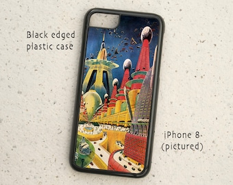 Phone cover - all iPhone models - Sci-fi Comic cover Illustration - Samsung  Galaxy S6 S7 S8 S9 and more