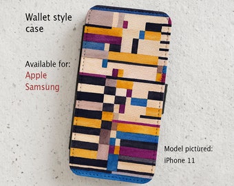 iPhone and Samsung Galaxy cases - Bauhaus  - wallet style flip case -