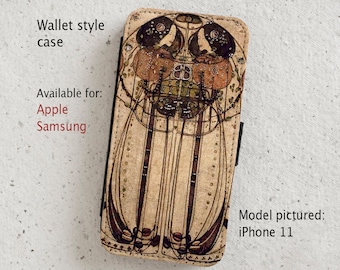 iPhone Case (all current models) - Charles Rennie Macintosh - Wallet flip case -  Samsung Galaxy S20 - S23 & more
