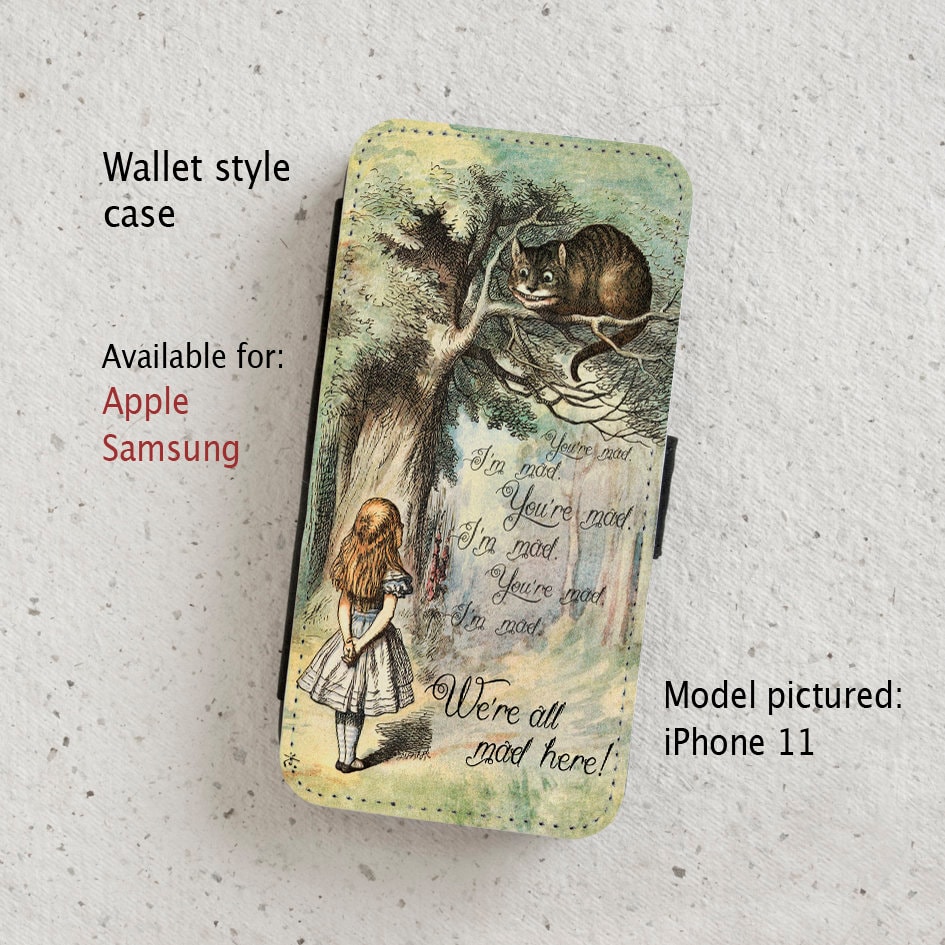 iPhone Case (all models) - Cheshire Cat - Alice in Wonderland - Mad -…