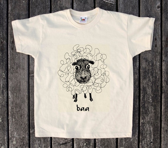 Baa Sheep Funny Black Kids Sweatshirt