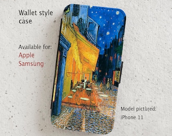 iPhone Case (all current models) - Van Gogh painting - wallet flip case -  Samsung Galaxy S20 - S23 & more