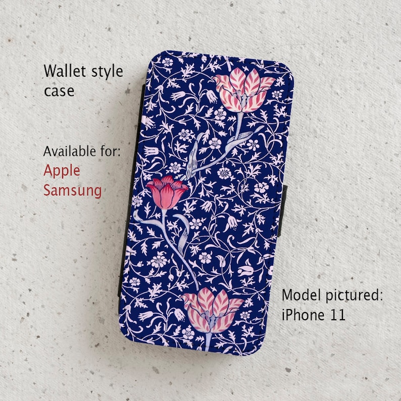 iPhone- och Samsung Galaxy-skal - Tulip - William Morris Floral Design - plånboksfodral - bild 1