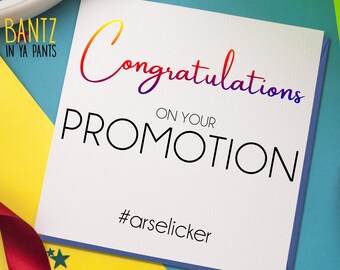 promotion card etsy congratulation promotion card